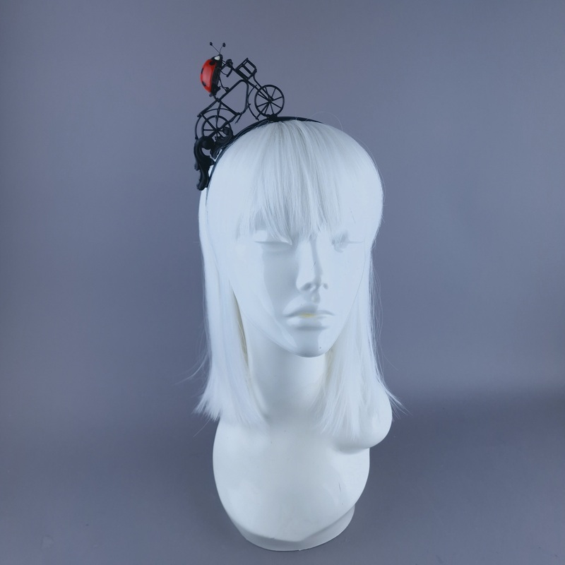 Le Tour Ladybird on a Bicycle Filigree Headband