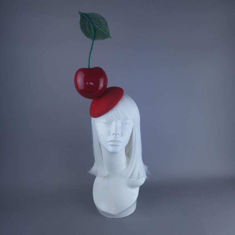 Tiptop Giant Cherry Food Fascinator Hat