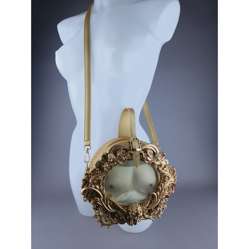 Beauty Revealed Gold Filigree Handbag