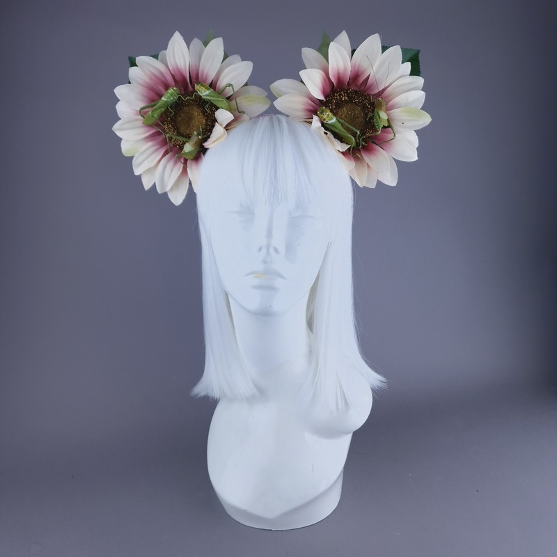 Flower Ear & Grasshopper Headdress & Neckpiece