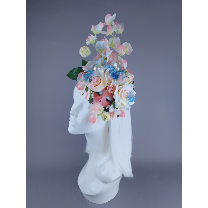 Pippin Pastel Flower Dollface & Pearl Fascinator Hat