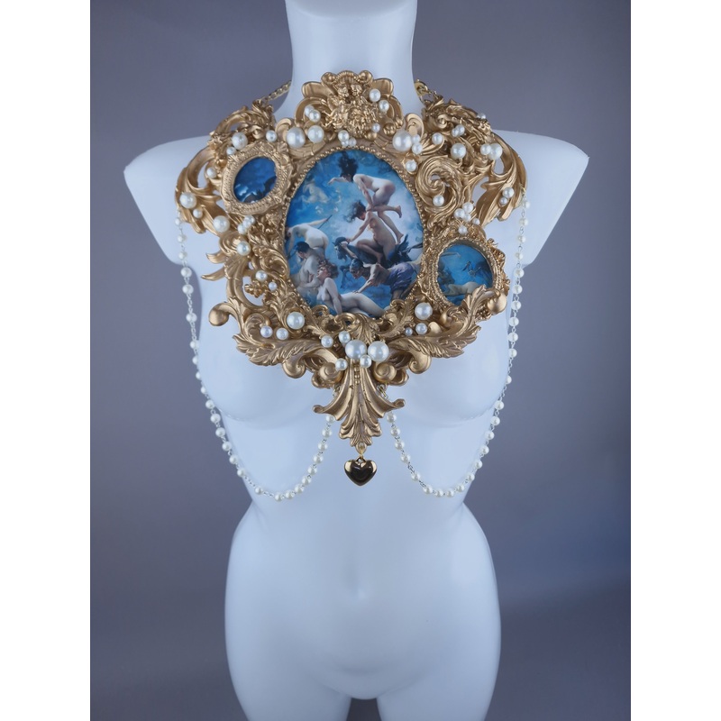 Sabbath Gold Filigree & Pearl Cherub Body Jewellery Harness