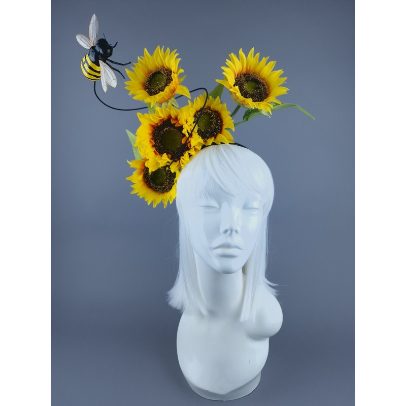 Shine Sunflowers & Bee Flower Headdress