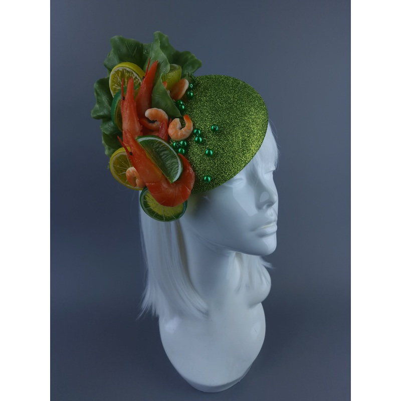 Crevette Deux Prawn & Lemon Salad Fascinator Hat