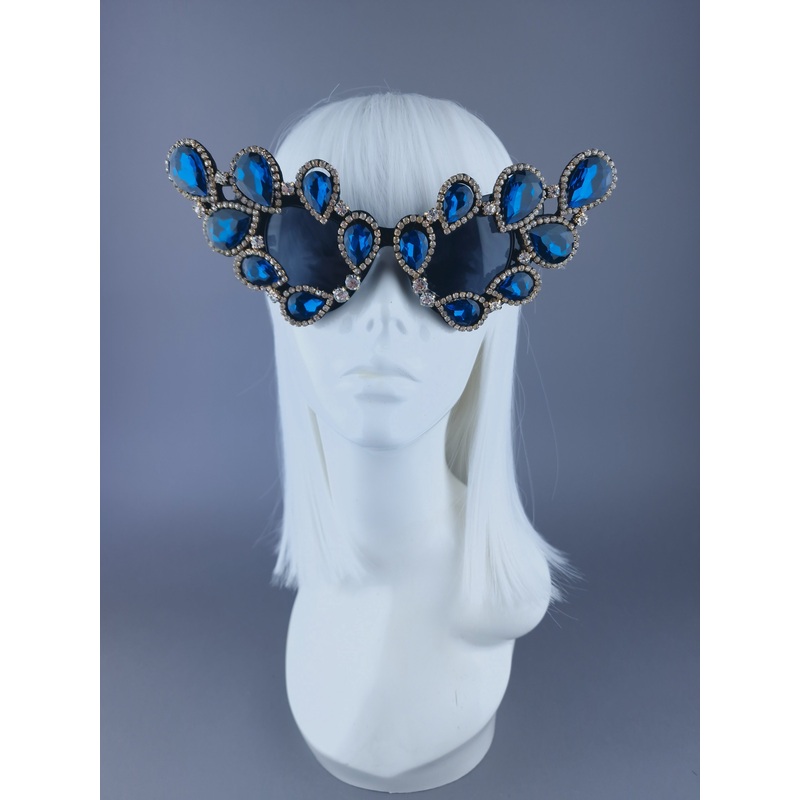 Dramatique Blue Jewel Sunglasses