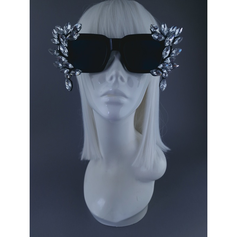 SAMPLE: Black Jewel Unisex Square Sunglasses