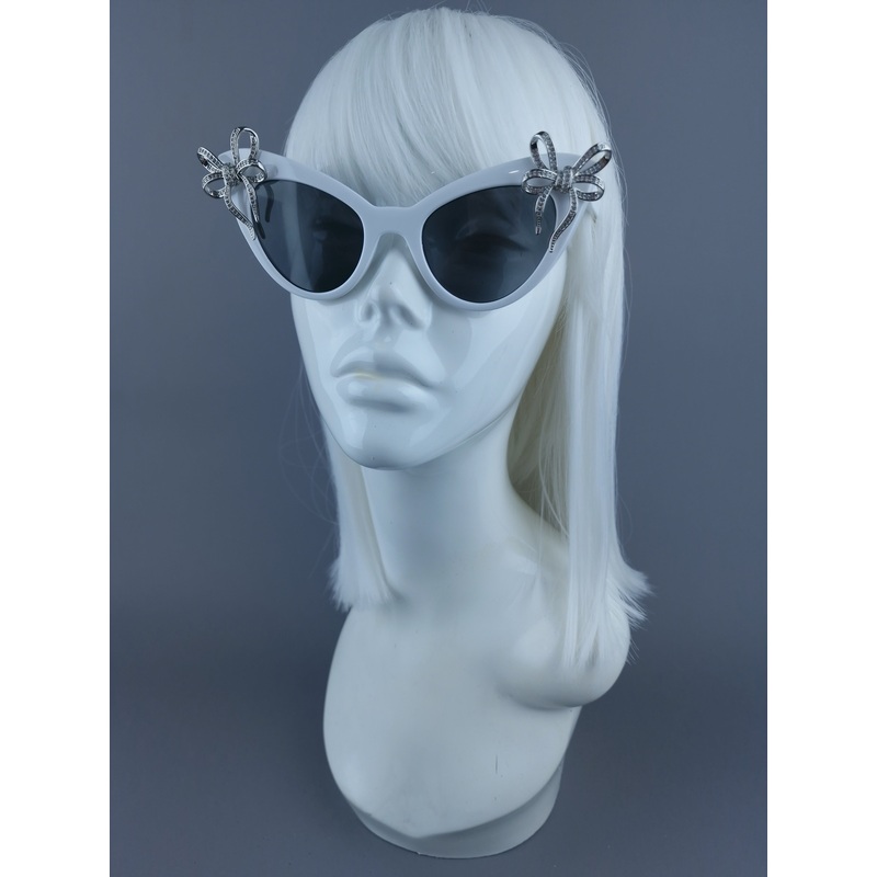 SAMPLE! Jewel Bow Cateye Sunglasses
