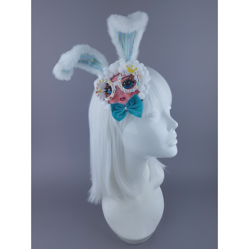 BeBee Dollface Bunny Ear Mini Fascinator