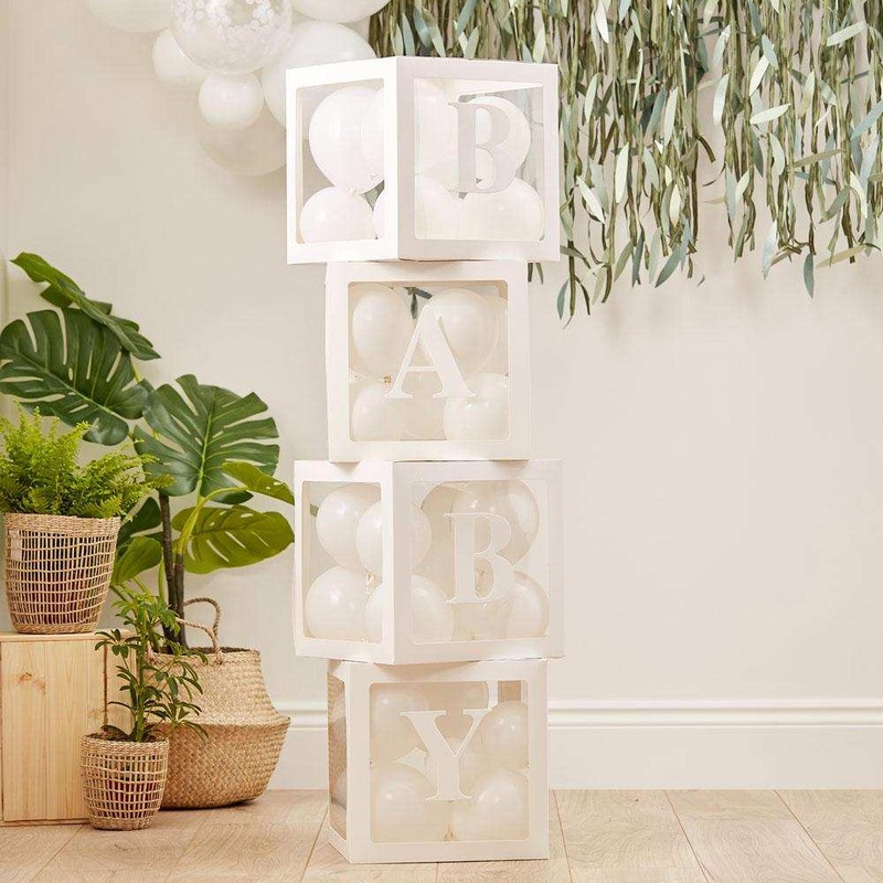 Botanical Baby Pop up Baby Balloon Blocks (x4)