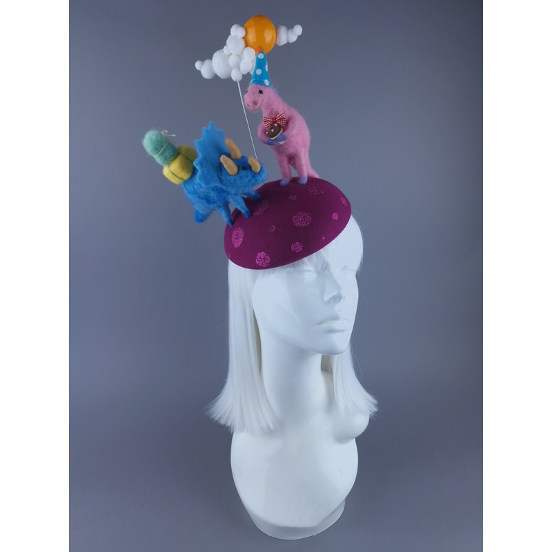 Deeno Dinosaur Party Fascinator Hat