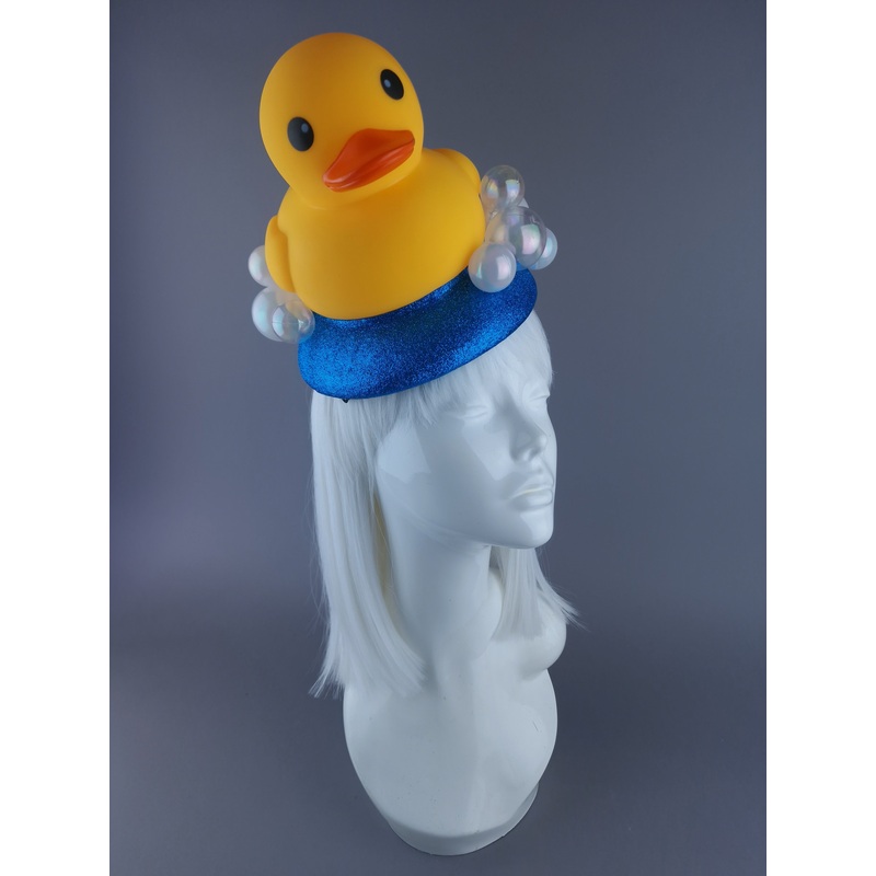 In The Tub Rubber Duck & Bubble Fascinator Hat
