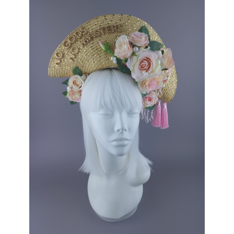 No Gods, No Masters Feminist Revolution Rose & Pearl Hat