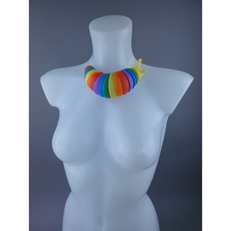 Rainbow Slug Neckpiece