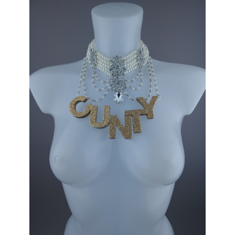 Rude A Nery Naughty Pearl Necklace JewelleryI
