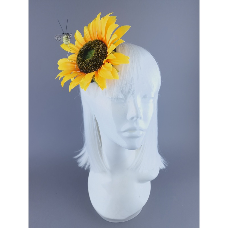 Somero Sunflower & Bee Mini Fascinator