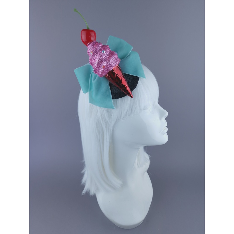 Sorbet Ice Cream & Bow Mini Fascinator
