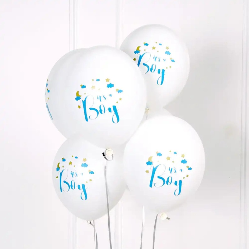 'It's a Boy' Latex Balloons (x6)