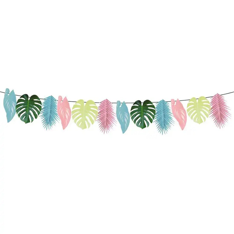 Tropical Palm - Pastel Leaf Garland