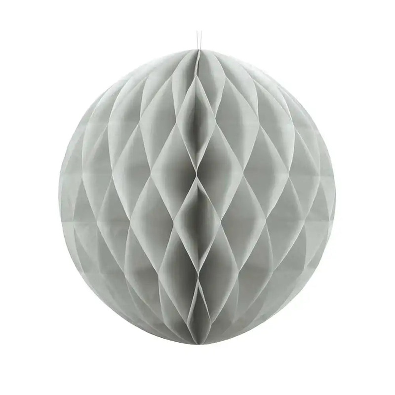 Honeycomb Paper Ball - Grey|Large (40cm)|Medium (30cm)|Small (20cm)