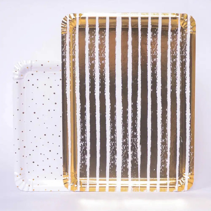 Gold Paper Trays (x4)