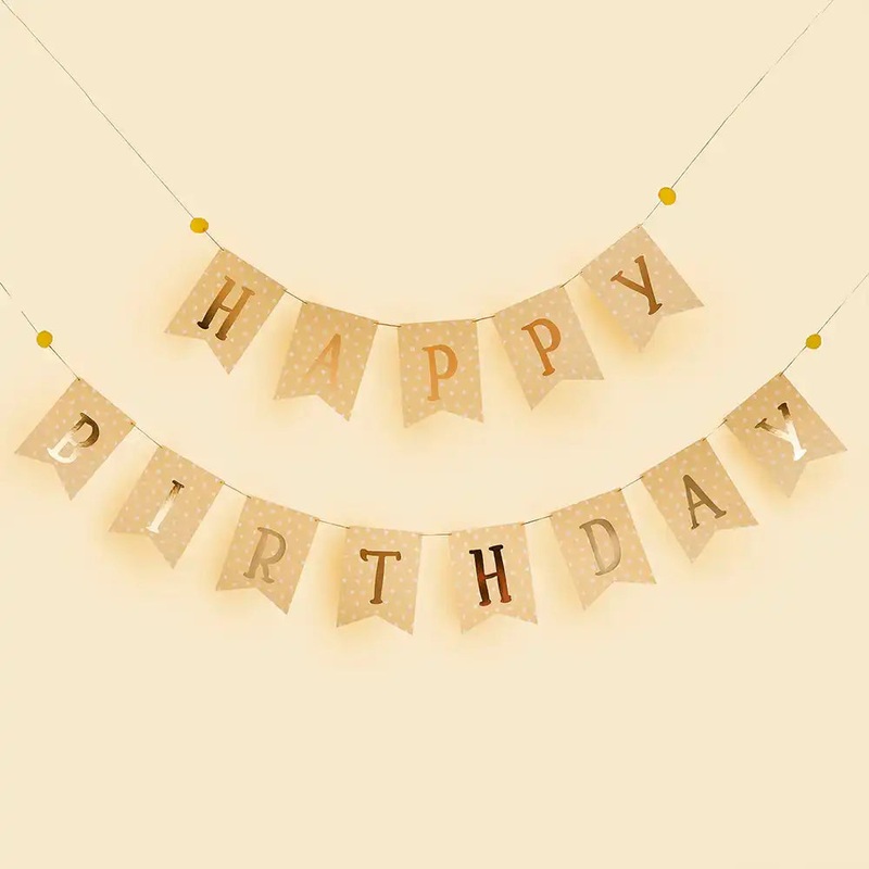 Happy Birthday Flag Banner