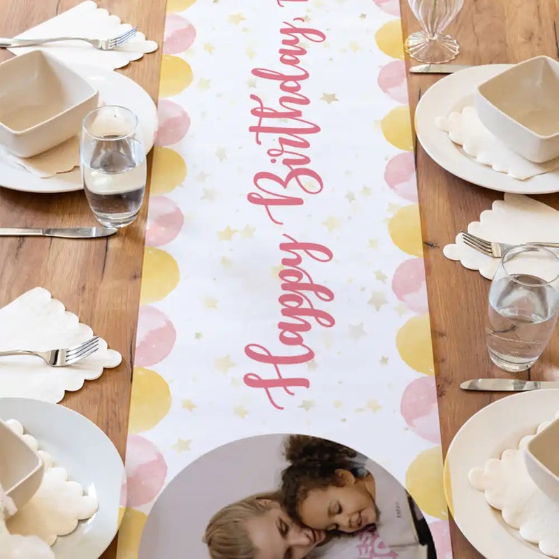 Personalised Unicorn Fairy Princess Table Runner