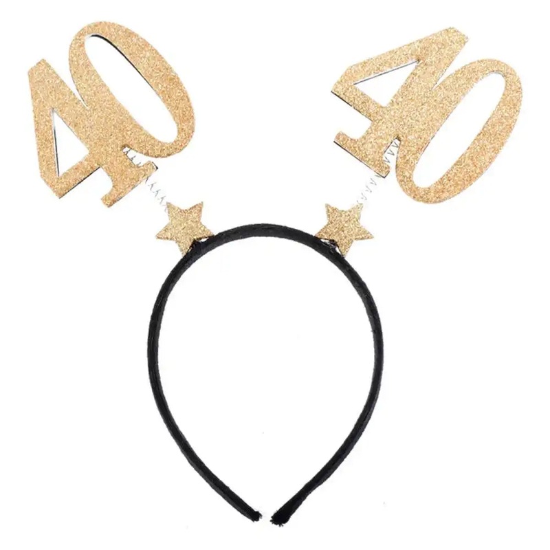 40th Birthday Glitter Sparkle Headband