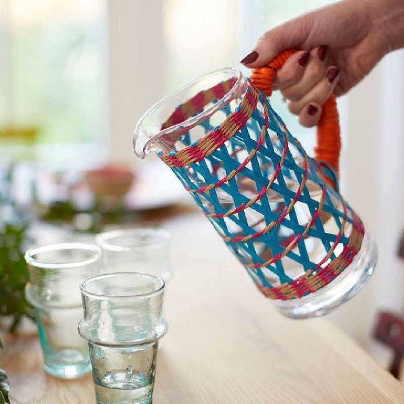 Boho Spice Glass Pitcher