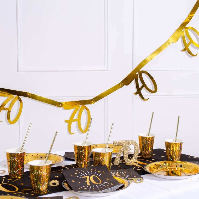 70th Gold Bunting