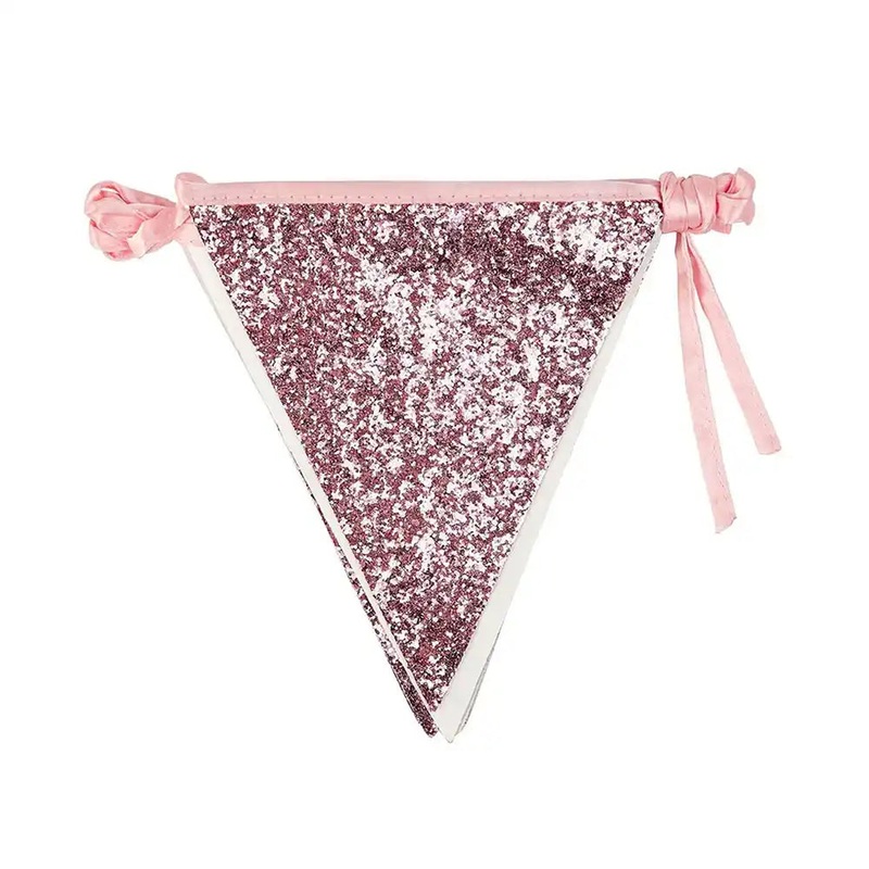 Luxe Pink Glitter Bunting (3m)