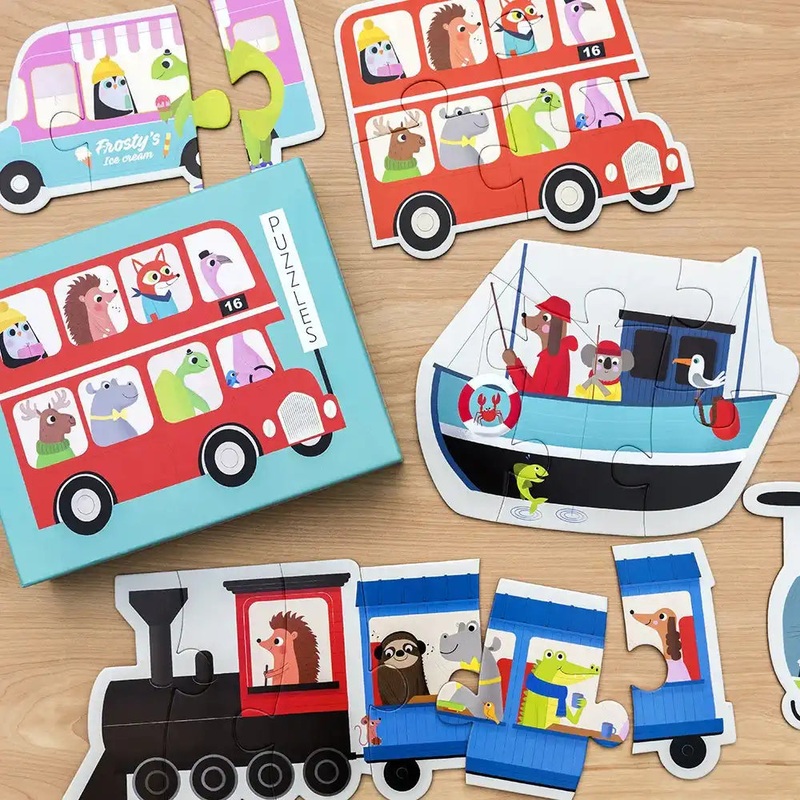 Set of 6 Transport Puzzles