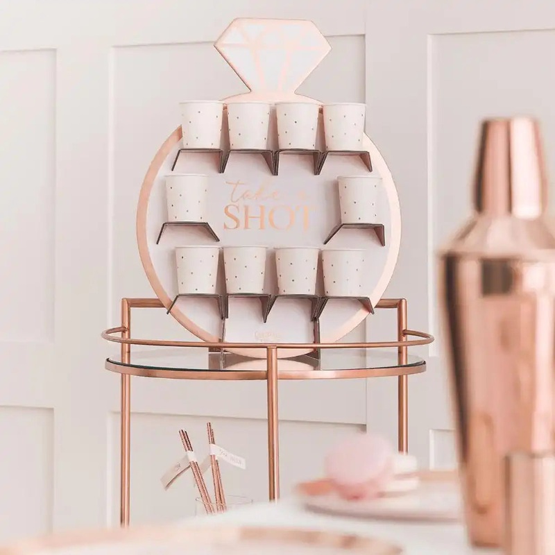 Blush Hen Rose Gold Ring Shot Wall