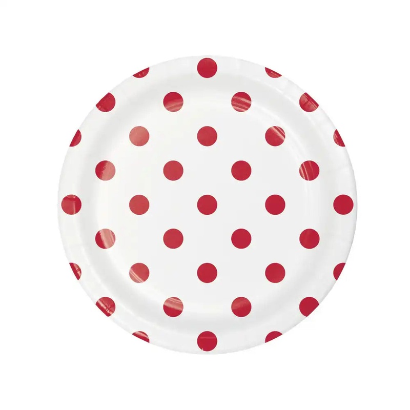 Carnival Small Paper Party Plates  (x8)
