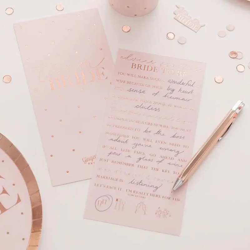 Blush Hen Advice Cards (x10)