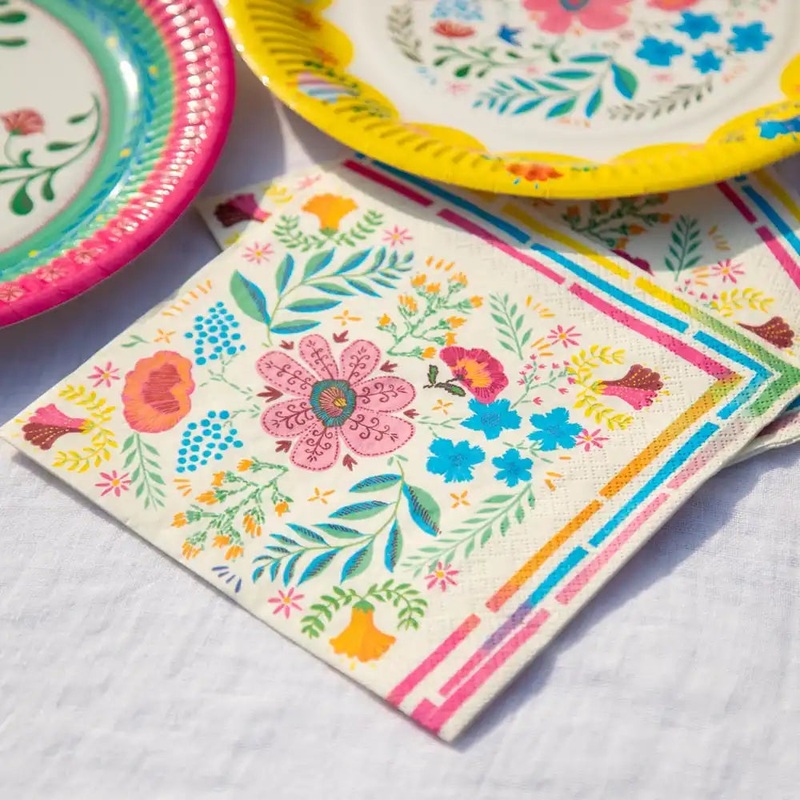 Boho Party Floral Party Napkins (x20)