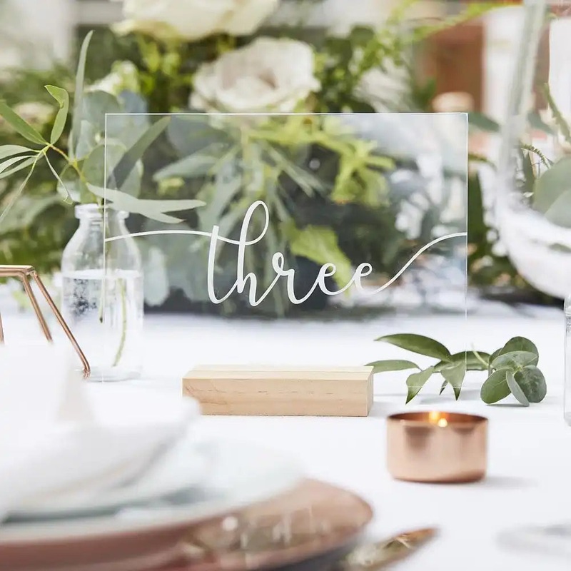Botanical Table Numbers (x12)
