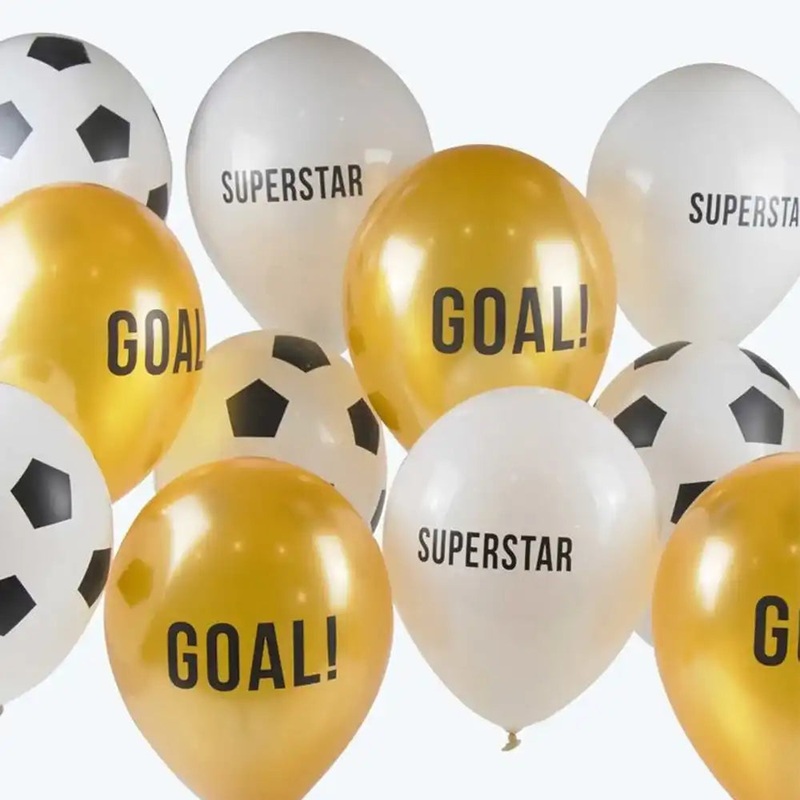 Football Champions Latex Balloons (x12)