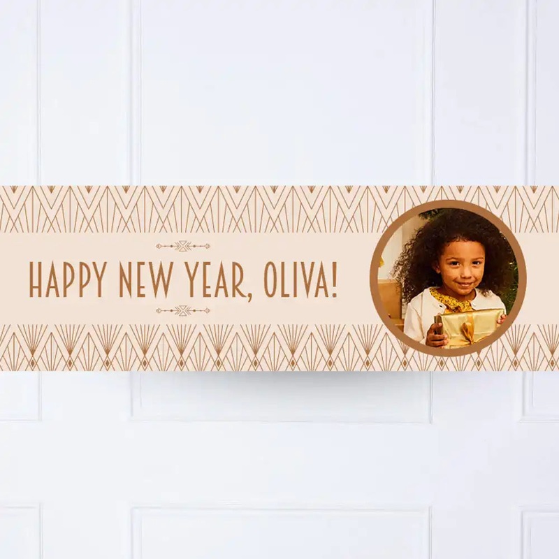 Art Deco Personalised Party Banner