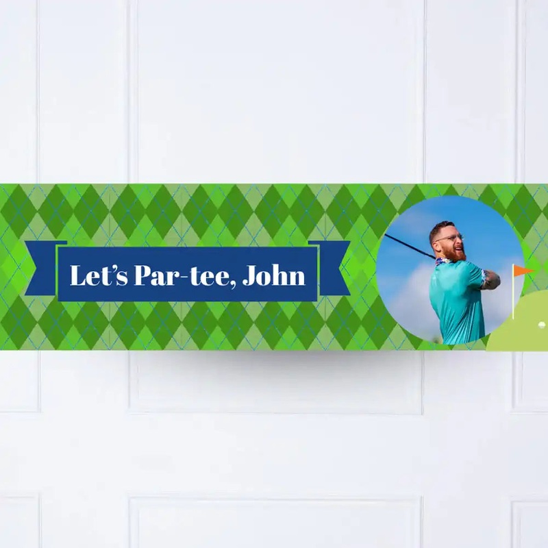 Golf Personalised Party Banner