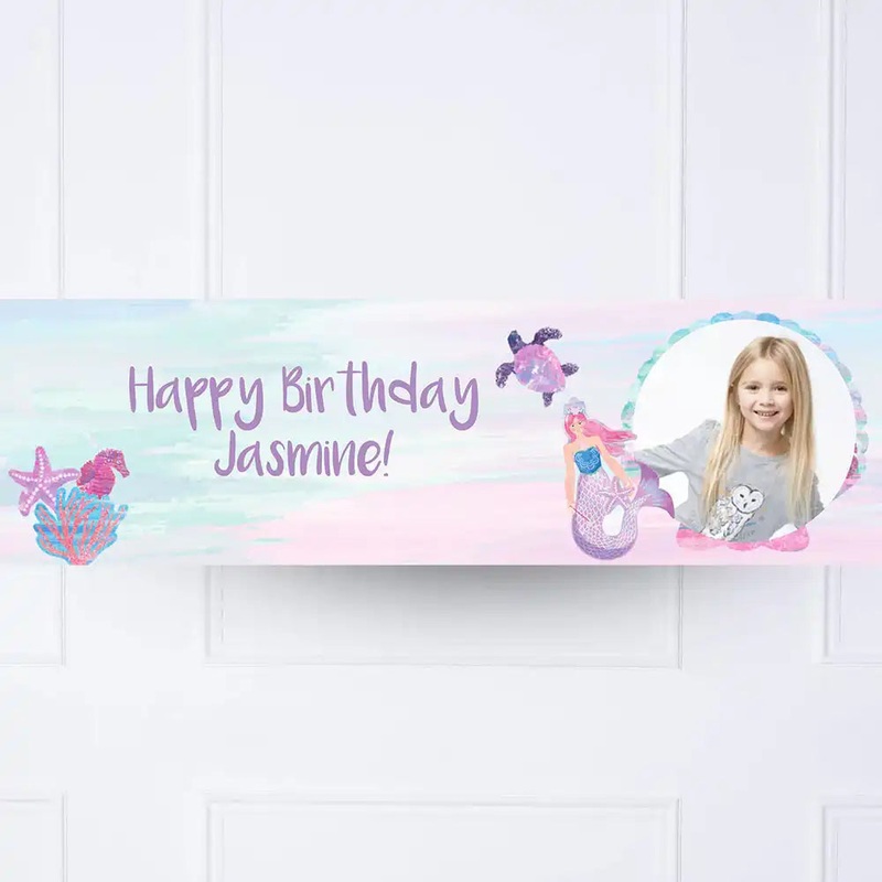 Queen of the Sea Personalised Party Banner