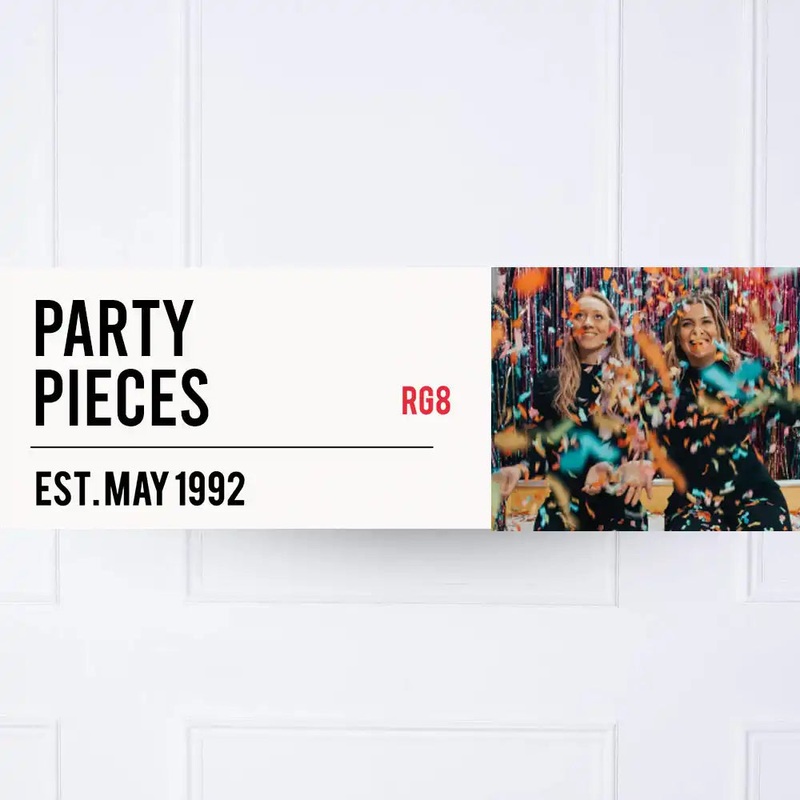 Street Sign Personalised Party Banner
