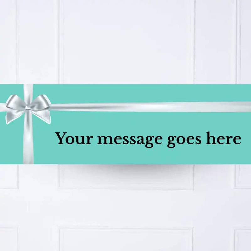 Tiffany Blue Personalised Party Banner