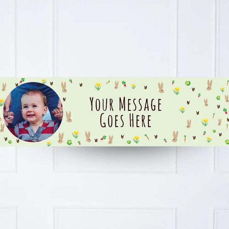 Little Bunnies Personalised Party Banner