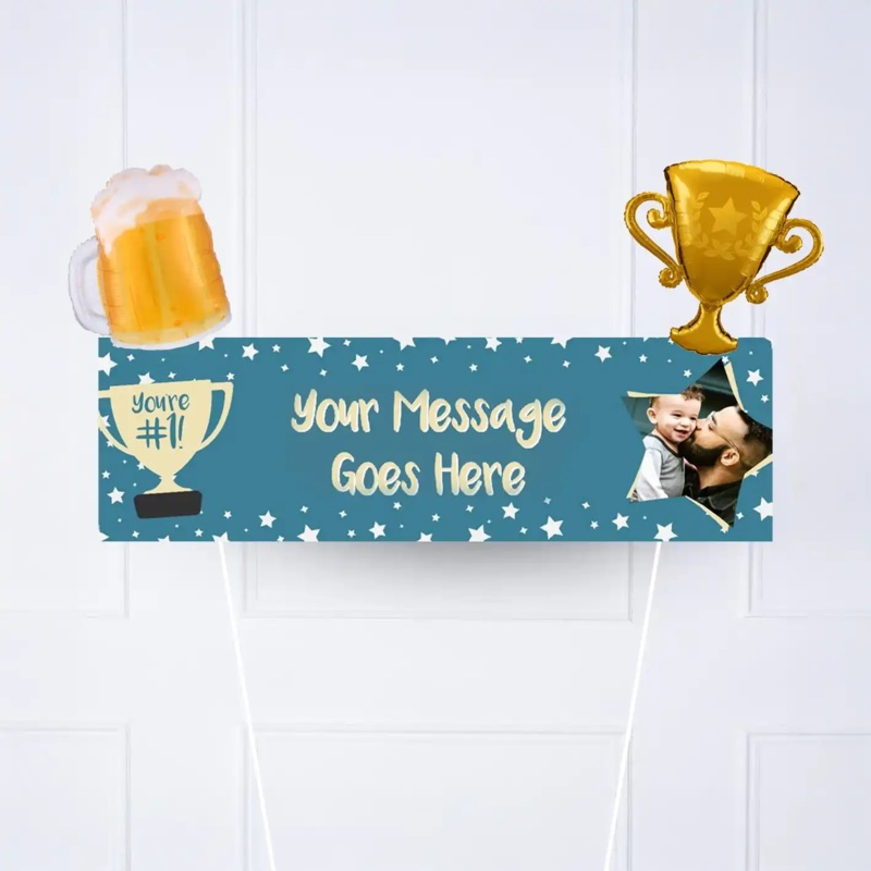 You're #1 Personalised Party Banner