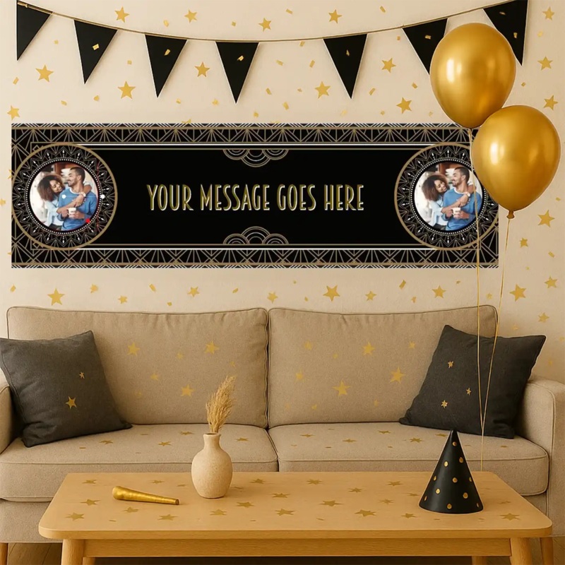 Hollywood Style Personalised Party Banner