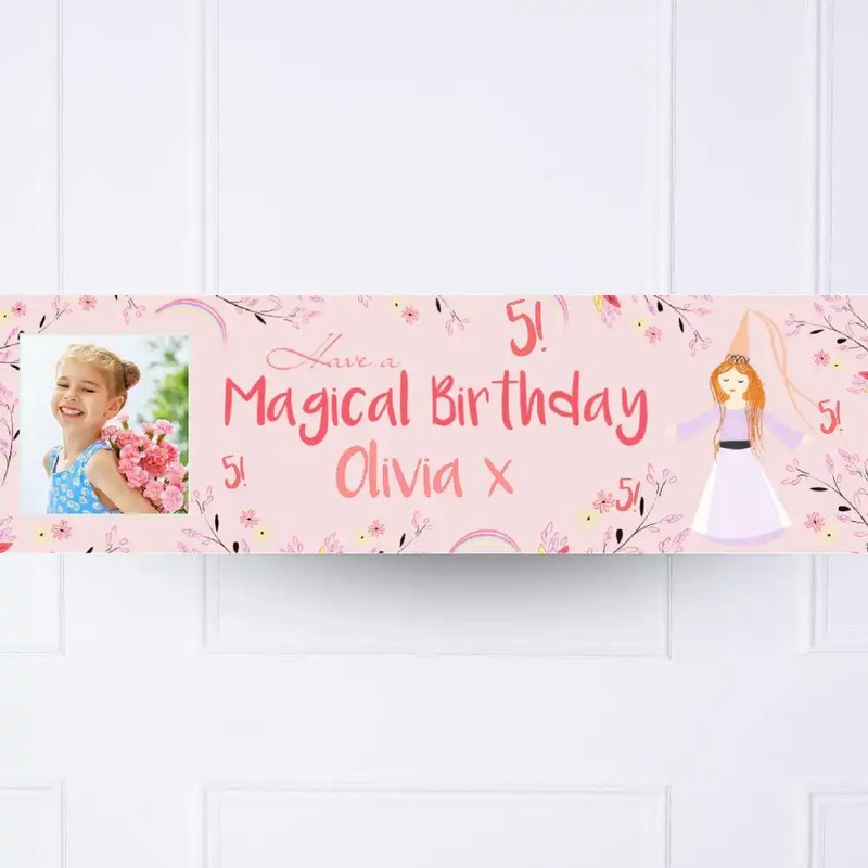 Princess Magic Personalised Party Banner