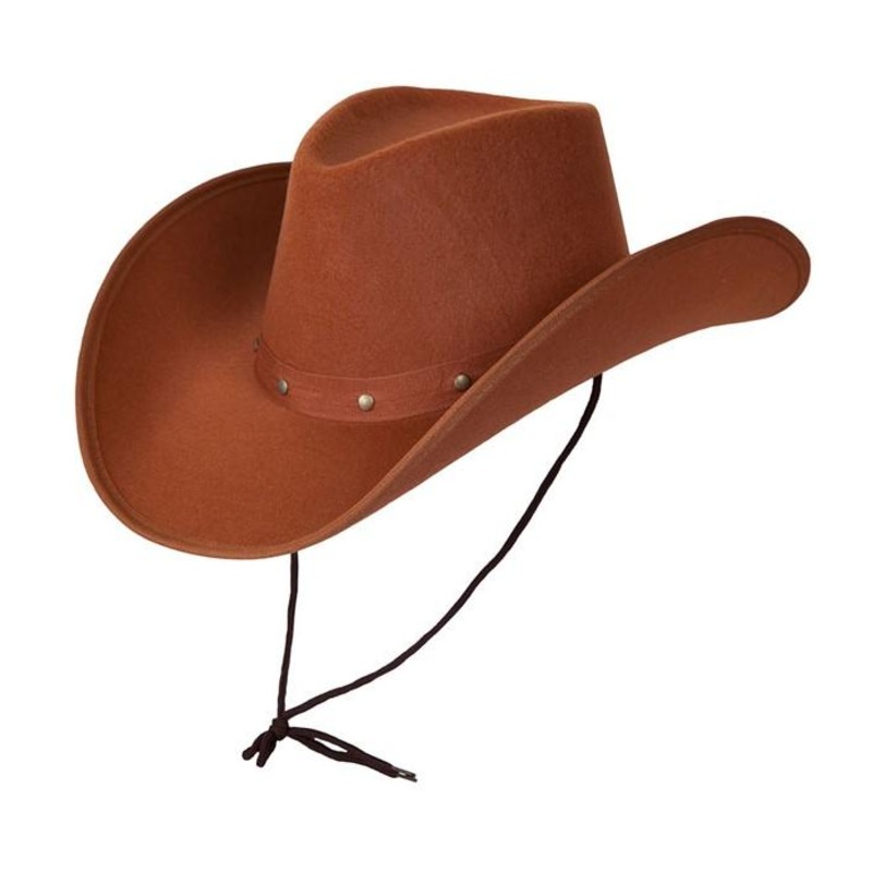 TEXAN COWBOY HAT - LIGHT BROWN