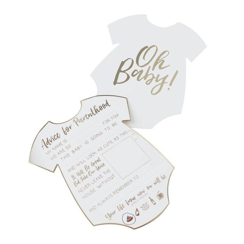 BABY SHOWER ADVICE CARDS - OH BABY!