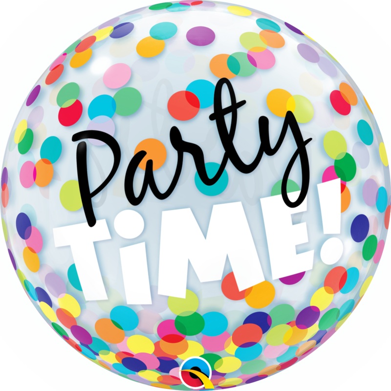 22 BUBBLE - PARTY TIME - COLOURFUL DOTS