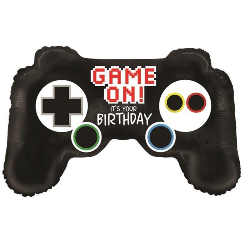 JUMBO FOIL - CONTROLLER - GAME ON BIRTHDAY!